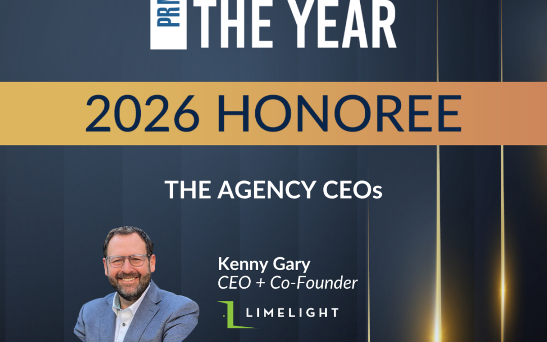 PRNEWS Names LIMELIGHT’s Kenny Gary a 2026 Person of the Year